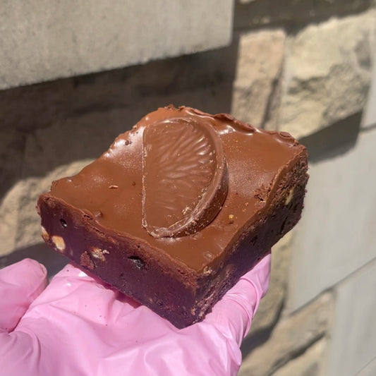 Chocolate orange brownie